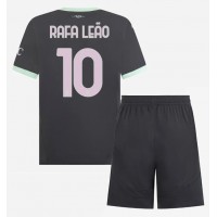 AC Milan Rafael Leao #10 Tretí Detský futbalový dres 2024-25 Krátky Rukáv (+ trenírky)